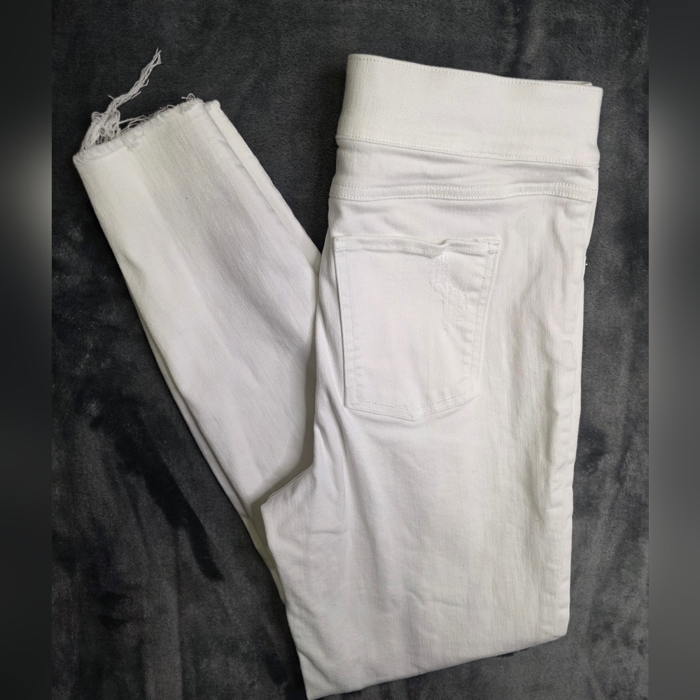 Spanx Distressed Denim Jean Legging - 20229R - White - Small